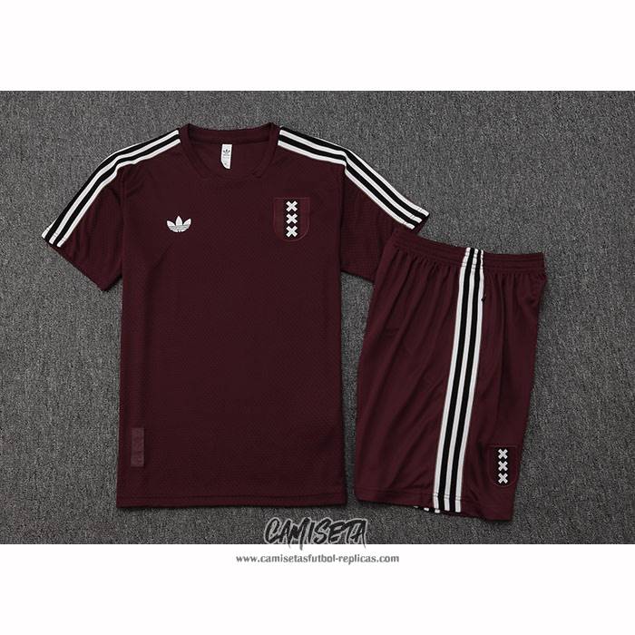 Chandal del Ajax 2025-2026 Manga Corta Rojo - Pantalon Corto